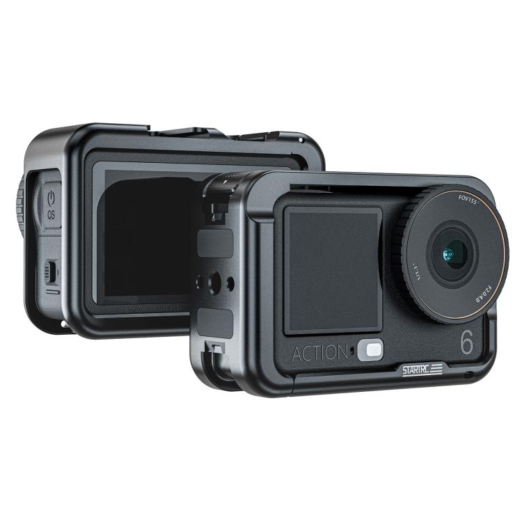Estructura metálica STARTRC con zapata fría para DJI Osmo Action 6, For DJI Osmo Action 6 Metal Cage