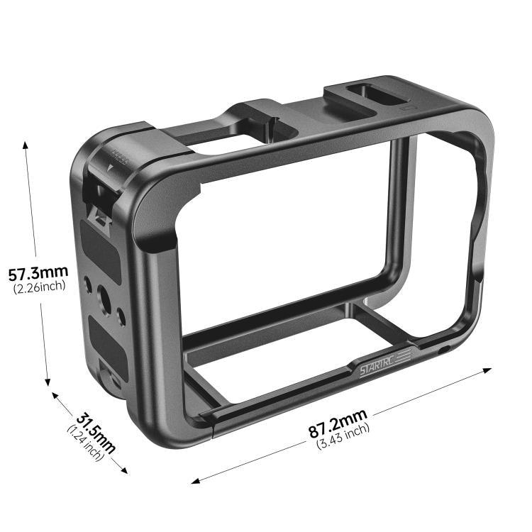 Estructura metálica STARTRC con zapata fría para DJI Osmo Action 6, For DJI Osmo Action 6 Metal Cage
