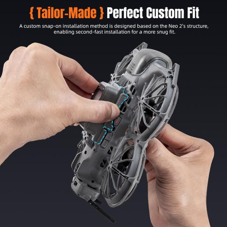 Para DJI Neo 2 STARTRC, tren de aterrizaje elevado con luces LED y soporte de entrenamiento, For DJI Neo 2