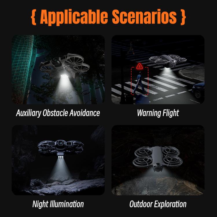 Para DJI Neo 2 STARTRC, tren de aterrizaje elevado con luces LED y soporte de entrenamiento, For DJI Neo 2