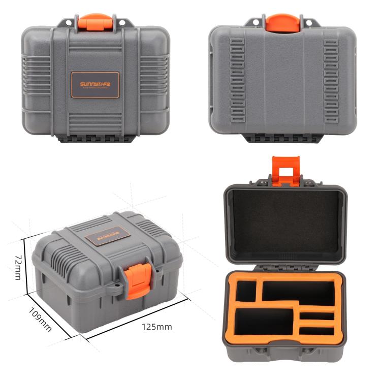 Estuche de viaje Sunnylife Mini para DJI Osmo Action 6, caja de transporte impermeable con carcasa rígida a prueba de golpes., For DJI Osmo Action 6