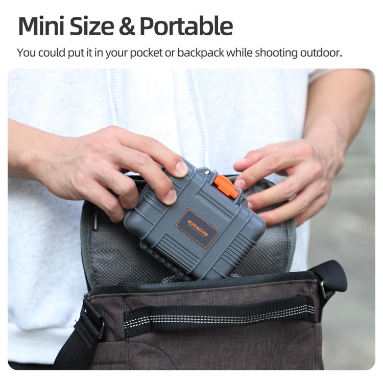 Estuche de viaje Sunnylife Mini para DJI Osmo Action 6, caja de transporte impermeable con carcasa rígida a prueba de golpes., For DJI Osmo Action 6