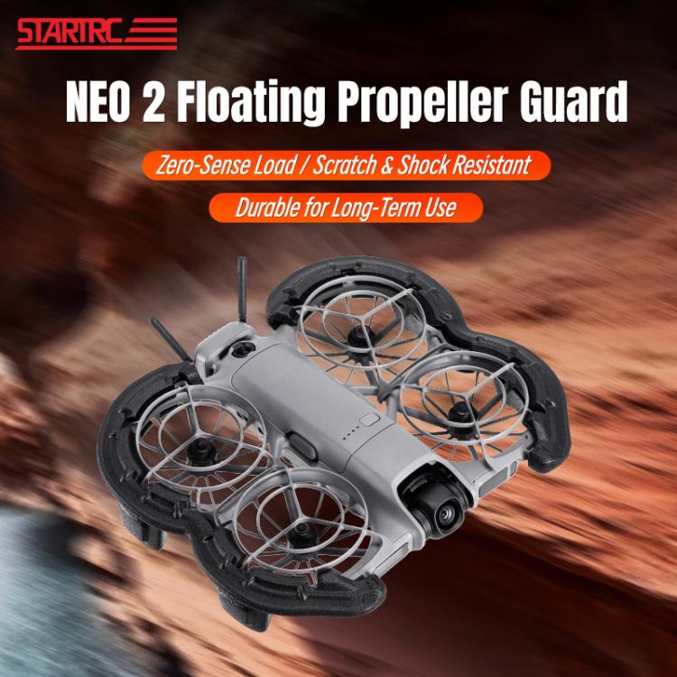 Para DJI Neo 2 STARTRC Light Protector de hélice flotante antihundimiento, For DJI Neo 2 (Black), For DJI Neo 2 (Orange)