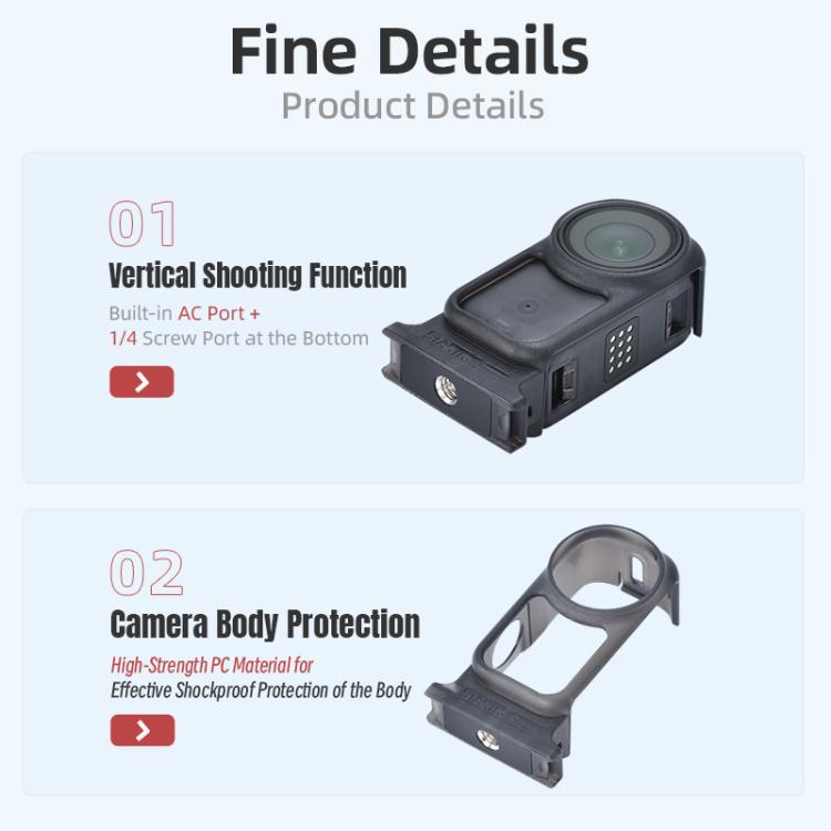 Adaptador de marco protector vertical-horizontal STARTRC para DJI Osmo Nano
