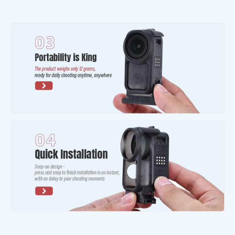 Adaptador de marco protector vertical-horizontal STARTRC para DJI Osmo Nano
