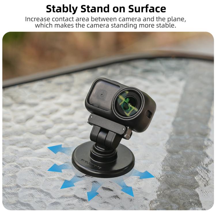 Soporte de base magnética bidireccional de liberación rápida Sunnylife de 1/4" con inclinación ajustable de 180° para mesa, compatible con DJI Osmo Nano / Action 6., DZ-141 For DJI Osmo Nano / Action 6