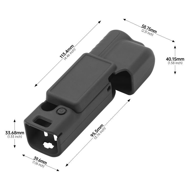 Funda de silicona para el cuerpo, el estabilizador y la lente DJI Osmo Pocket 4 STARTRC 2 en 1