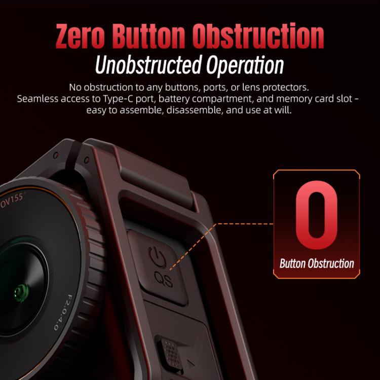 Adaptador de expansión vertical-horizontal STARTRC de plástico para DJI Osmo Action 6 con zapata fría, For DJI Osmo Action 6 Plastic Cage