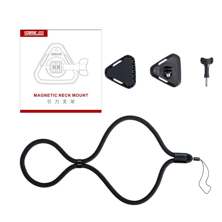 Soporte magnético para cuello STARTRC para cámara de acción, ideal para vlogs y vídeos POV.