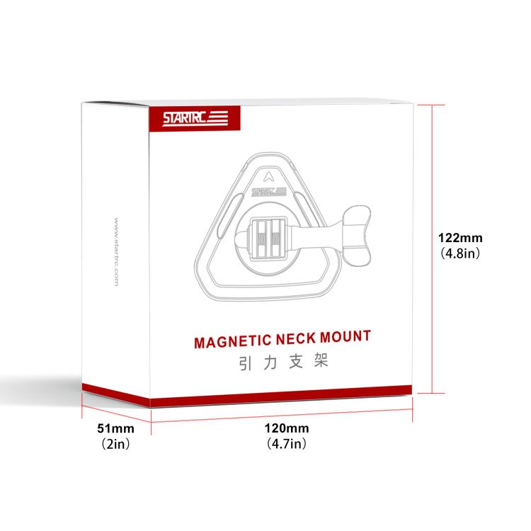 Soporte magnético para cuello STARTRC para cámara de acción, ideal para vlogs y vídeos POV.