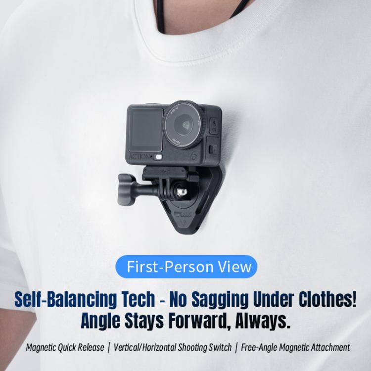 Soporte magnético para cuello STARTRC para cámara de acción, ideal para vlogs y vídeos POV.