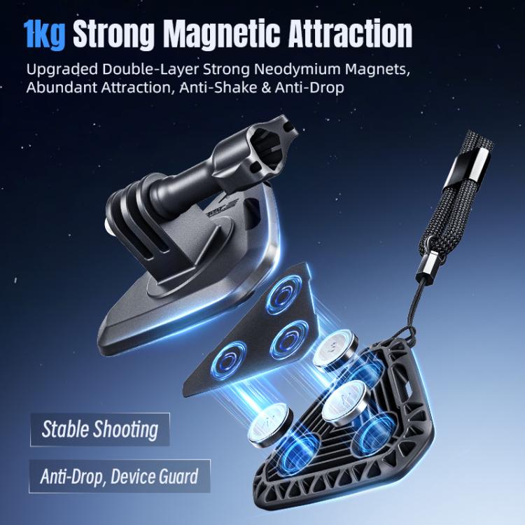Soporte magnético para cuello STARTRC para cámara de acción, ideal para vlogs y vídeos POV.