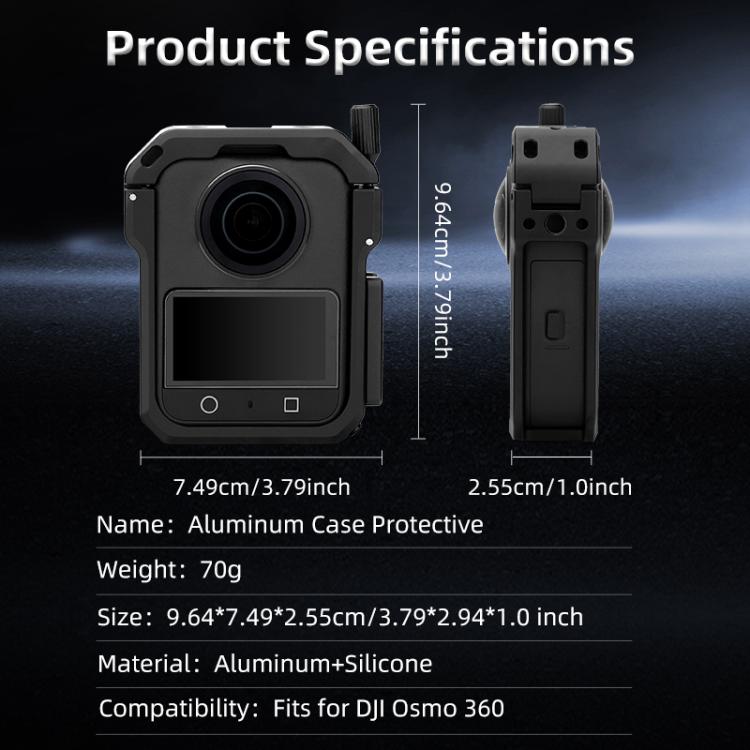 Marco de expansión de jaula protectora metálica YELANGU para DJI Osmo 360, For DJI Osmo 360 Cage