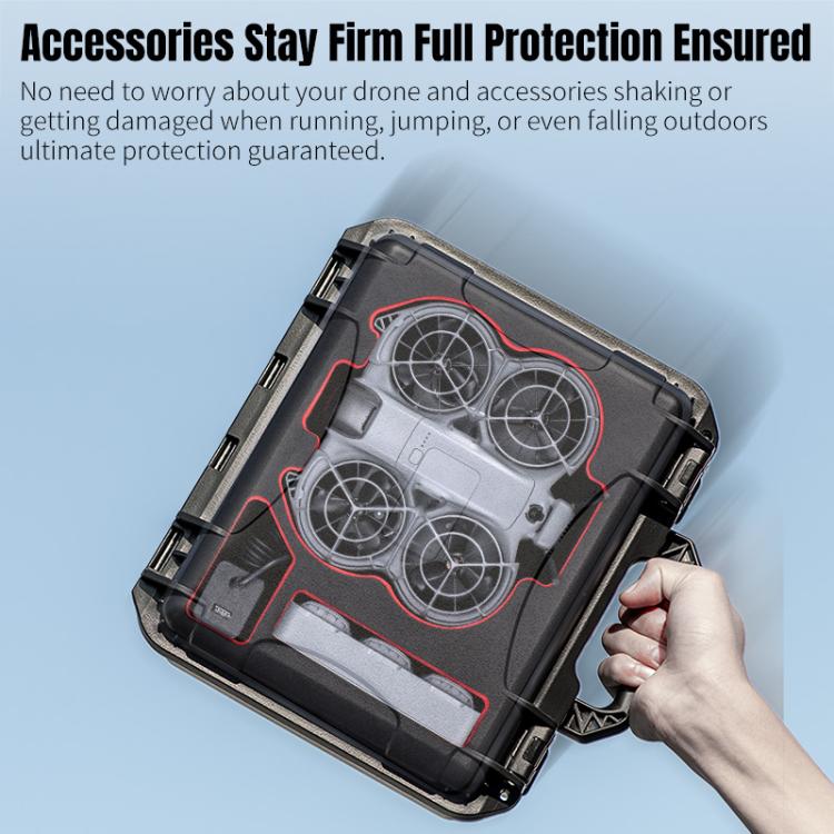 Maleta de almacenamiento portátil mini impermeable a prueba de explosiones de PP para DJI Neo 2 STARTRC, For DJI Neo 2 Mini Box