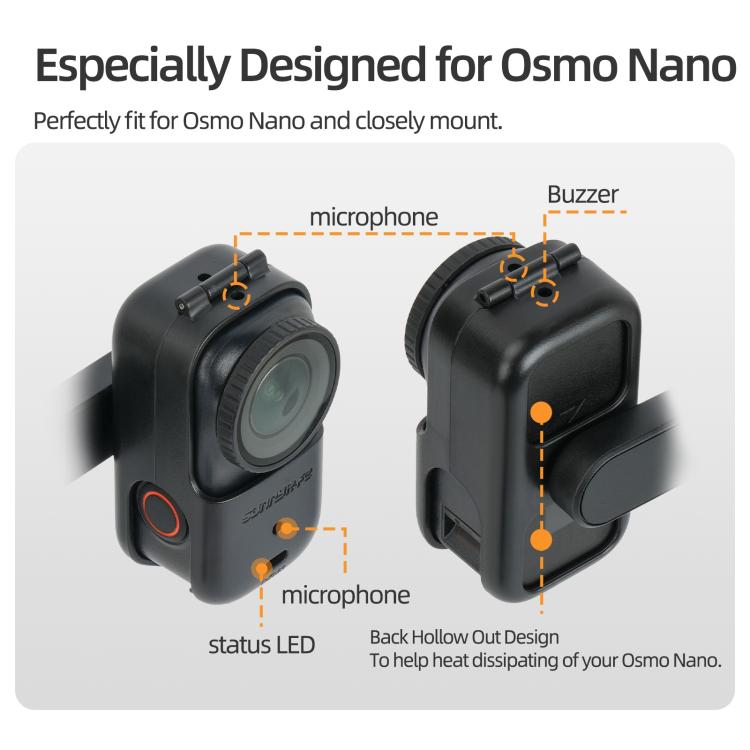 Soporte magnético Sunnylife para DJI Osmo Nano con rotación de 360 grados y base de mesa ajustable., ON-DZ063 Magnetic Mount