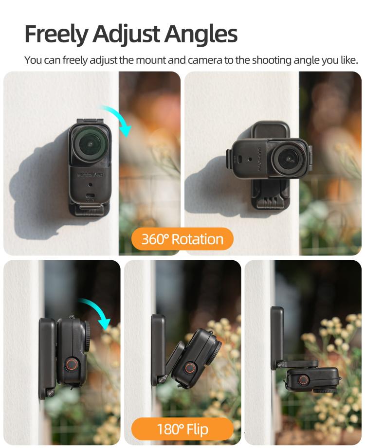 Soporte magnético Sunnylife para DJI Osmo Nano con rotación de 360 grados y base de mesa ajustable., ON-DZ063 Magnetic Mount