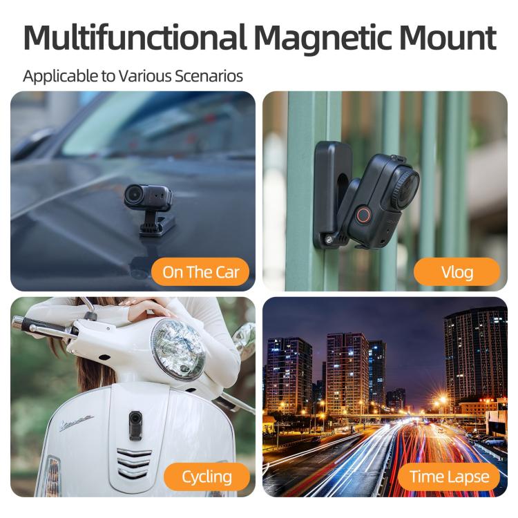 Soporte magnético Sunnylife para DJI Osmo Nano con rotación de 360 grados y base de mesa ajustable., ON-DZ063 Magnetic Mount