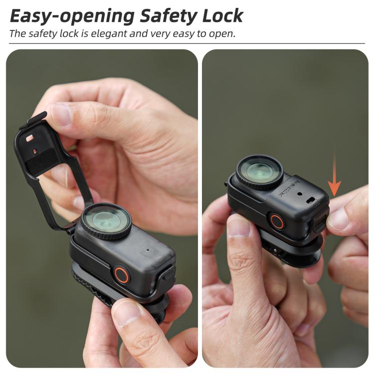 Clip de mochila Sunnylife para DJI Osmo Nano, abrazadera para cámara de acción con rotación de 360 grados, montaje vertical-horizontal., ON-J062 Backpack Clip