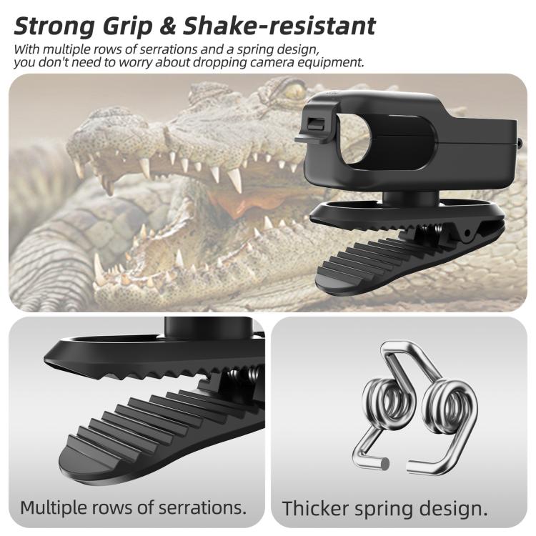 Clip de mochila Sunnylife para DJI Osmo Nano, abrazadera para cámara de acción con rotación de 360 grados, montaje vertical-horizontal., ON-J062 Backpack Clip
