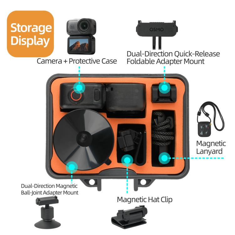 Estuche de viaje impermeable Sunnylife Mini para DJI Osmo Nano, carcasa rígida a prueba de golpes., For DJI Osmo Nano