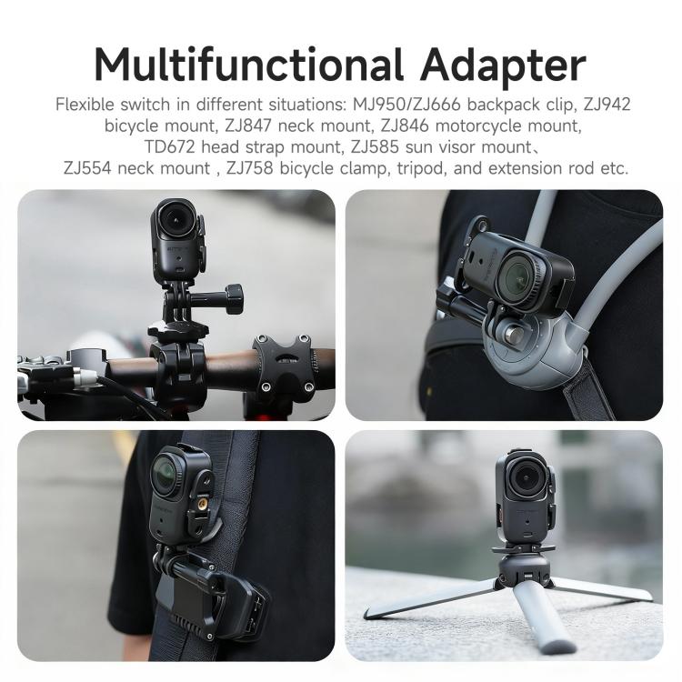 Adaptador vertical-horizontal plegable Sunnylife para DJI Osmo Nano, soporte de montaje, marco protector, carcasa y cubierta., ON-BK065 Vertical-Horizontal Frame