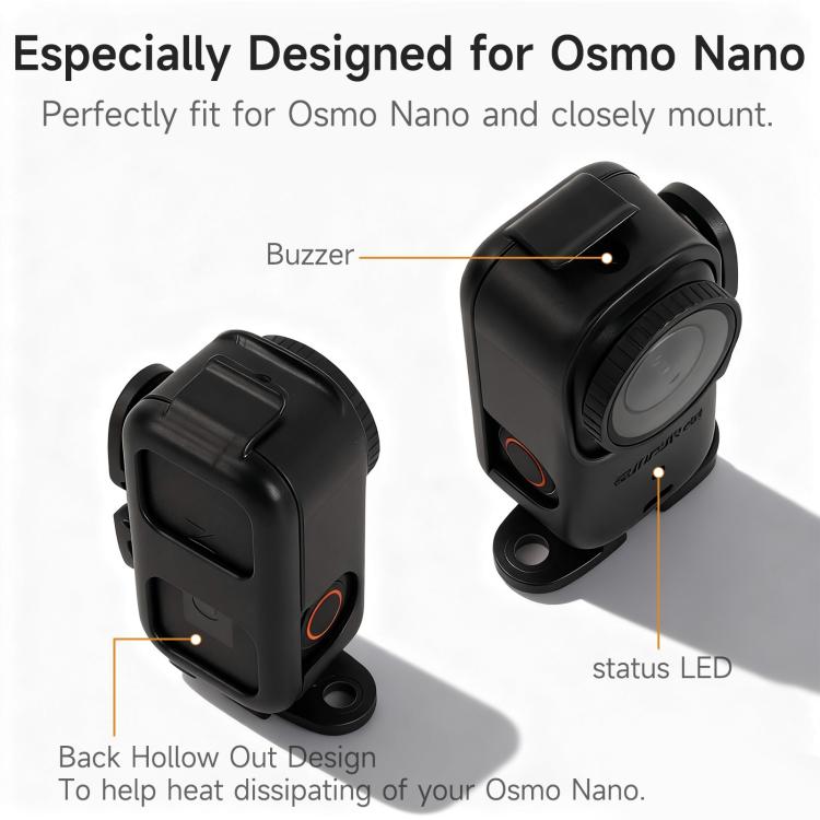 Adaptador vertical-horizontal plegable Sunnylife para DJI Osmo Nano, soporte de montaje, marco protector, carcasa y cubierta., ON-BK065 Vertical-Horizontal Frame