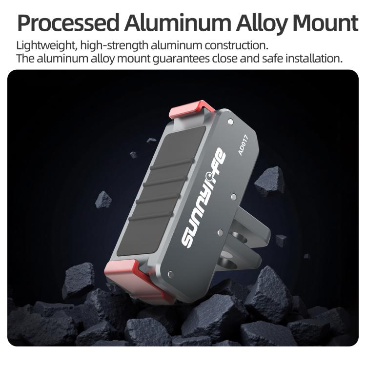 Adaptador magnético de liberación rápida de metal Sunnylife, soporte plegable para cámara, adaptador de 1/4 para DJI Osmo Nano / Osmo 360 / Action 5 Pro / 4 / 3, AD017 For DJI Osmo Nano / Osmo 360