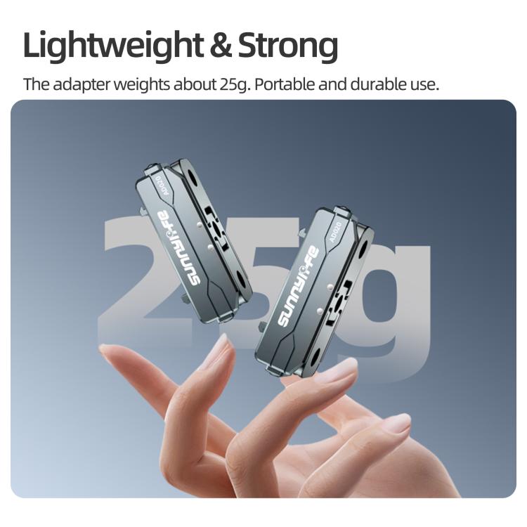 Adaptador magnético de liberación rápida de metal Sunnylife para cámara de acción, soporte plegable para cámara, adaptador de 1/4 para Insta360 X5 / Ace / Ace Pro 2 / 1, AD020 For Insta360 X5 / Ace / Ace Pro 2 / 1