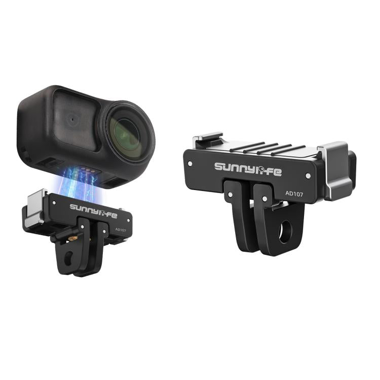 Soporte magnético bidireccional Sunnylife de liberación rápida con tornillo de 1/4 y adaptador plegable de 2 puntas para DJI Osmo 360, AD107 For DJI Osmo 360