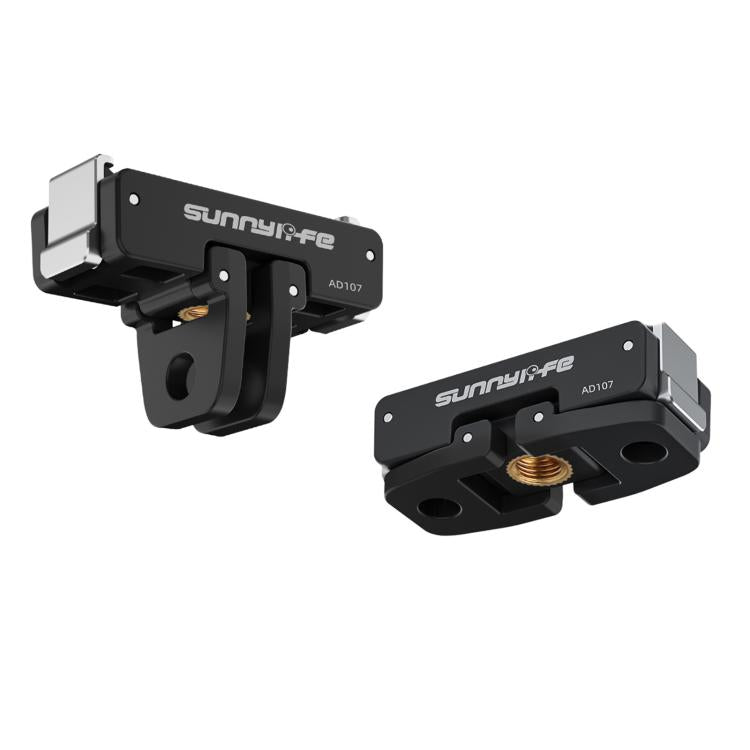 Soporte magnético bidireccional Sunnylife de liberación rápida con tornillo de 1/4 y adaptador plegable de 2 puntas para DJI Osmo 360, AD107 For DJI Osmo 360
