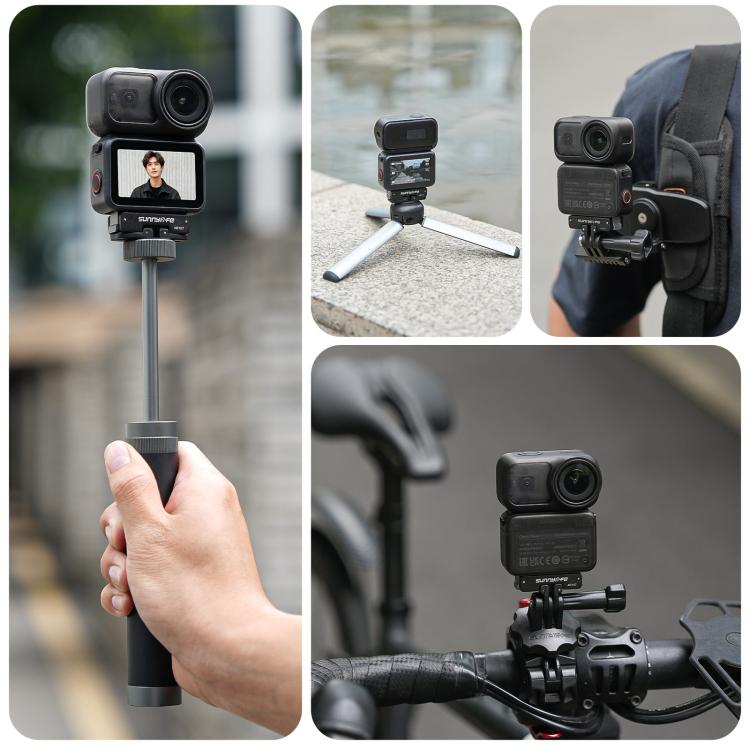 Soporte magnético bidireccional Sunnylife de liberación rápida con tornillo de 1/4 y adaptador plegable de 2 puntas para DJI Osmo 360, AD107 For DJI Osmo 360