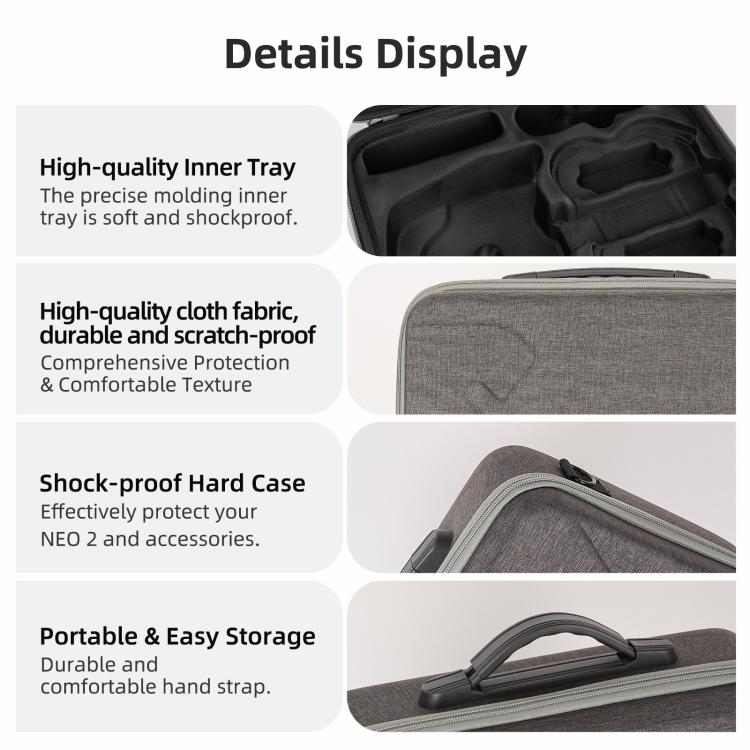 Bolsa de transporte portátil Sunnylife para DJI Neo 2, bolso de hombro Motion Fly More Combo, Motion Fly More Combo Bag