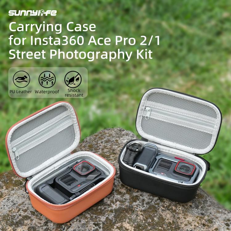 Estuche portátil Sunnylife, mini bolso de mano, bolsa de almacenamiento para kit de fotografía callejera Insta360 Ace Pro 2/1., For Insta360 Ace Pro 2 / 1 Street Photography Kit