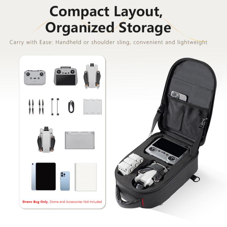 Bolsa de almacenamiento rígida para hombro STARTRC Carry para DJI Mini 4 Pro / Mini 3 Pro / Mini 4K / SE 2 / 2, For DJI Mini 4 Pro / Mini 3 Pro