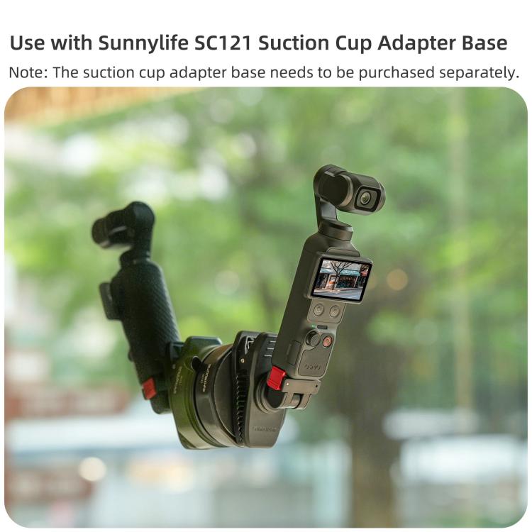Clip magnético ajustable de liberación rápida Sunnylife para mochila, compatible con DJI Osmo Pocket 4/3 y cámaras de acción. Soporte vertical-horizontal., For DJI Osmo Pocket 4 / 3 Vertical-Horizontal Mount
