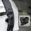 Clip para mochila Sunnylife para DJI Osmo Nano, abrazadera para cámara de acción, rotación de 360°, montaje vertical-horizontal, inclinación de 90°, clip para mochila mejorado.