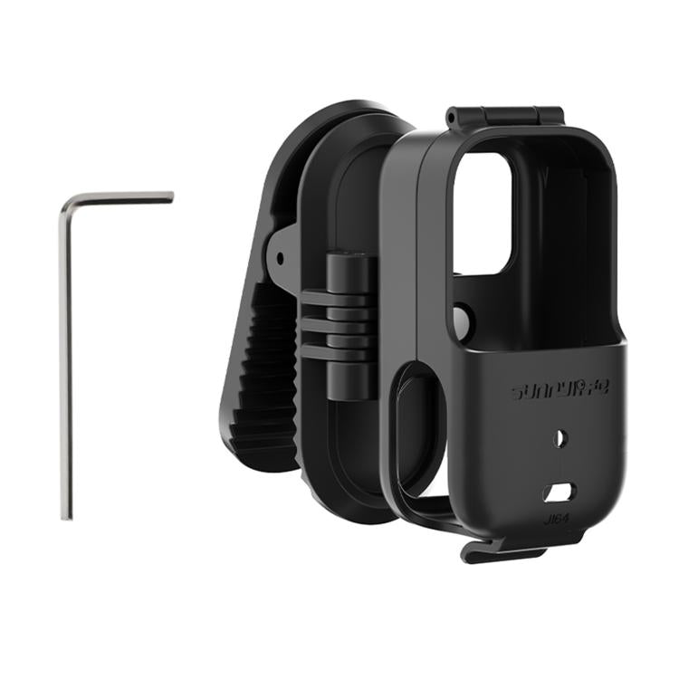 Clip para mochila Sunnylife para DJI Osmo Nano, abrazadera para cámara de acción, rotación de 360°, montaje vertical-horizontal, inclinación de 90°, clip para mochila mejorado.
