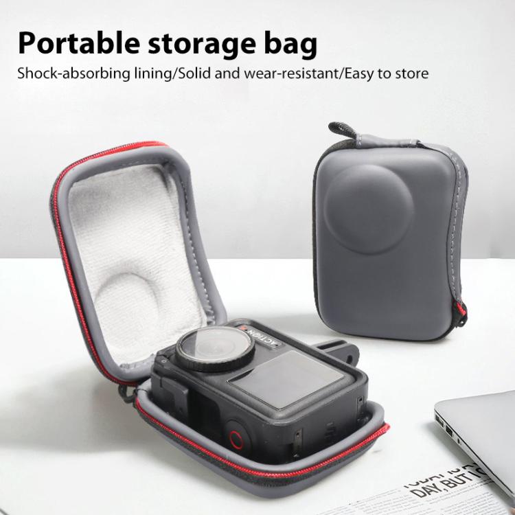 Bolsa de almacenamiento portátil de PU EVA para DJI Osmo Action 5 Pro / 4 / 3 Mini, For DJI Osmo Action 5 Pro / 4 / 3