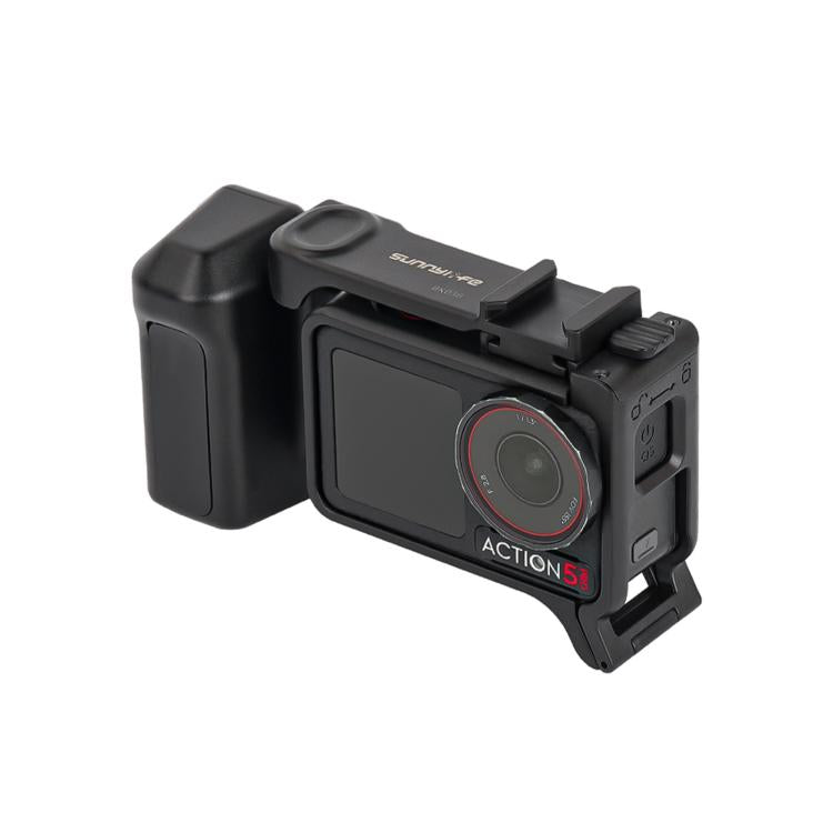 Empuñadura ergonómica Sunnylife para fotografía callejera con disparador de liberación rápida para DJI Action 5 Pro / 4 / 3, For DJI Action 5 Pro / 4 / 3
