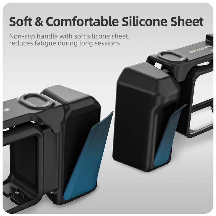Empuñadura ergonómica Sunnylife para fotografía callejera con disparador de liberación rápida para DJI Action 5 Pro / 4 / 3, For DJI Action 5 Pro / 4 / 3