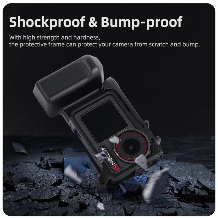 Empuñadura ergonómica Sunnylife para fotografía callejera con disparador de liberación rápida para DJI Action 5 Pro / 4 / 3, For DJI Action 5 Pro / 4 / 3