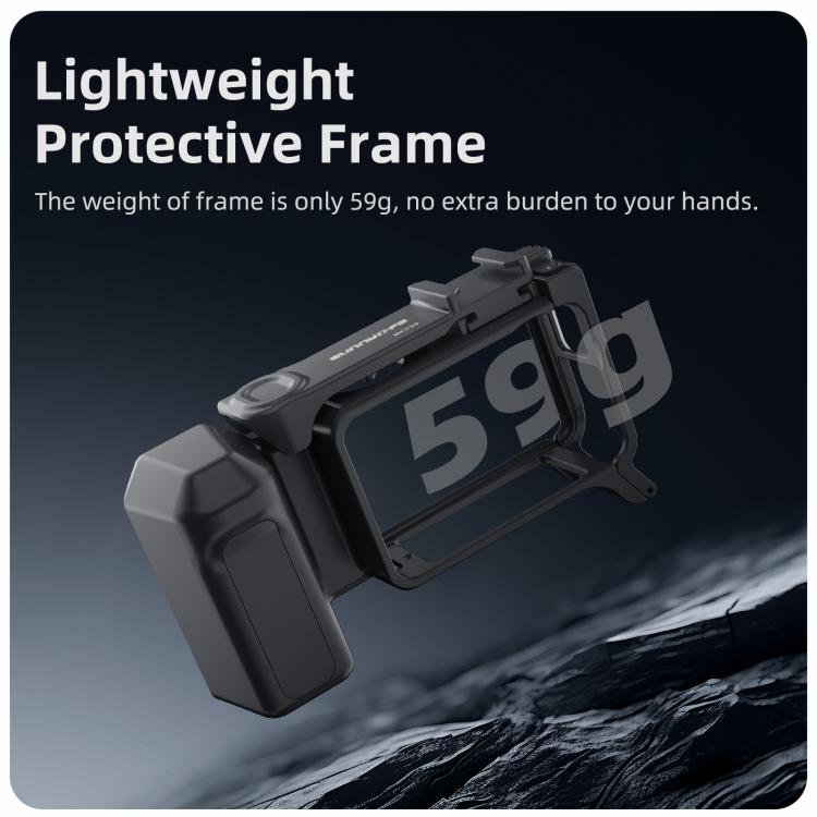Empuñadura ergonómica Sunnylife para fotografía callejera con disparador de liberación rápida para DJI Action 5 Pro / 4 / 3, For DJI Action 5 Pro / 4 / 3