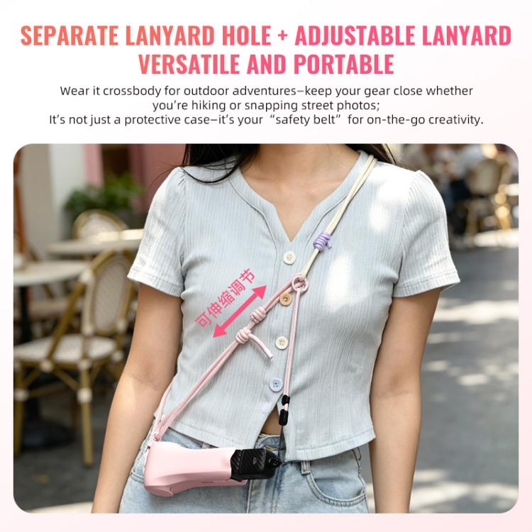 Funda protectora con tapa abatible para caja de almacenamiento DJI Osmo Pocket 4 STARTRC, For DJI Osmo Pocket 4 Pink