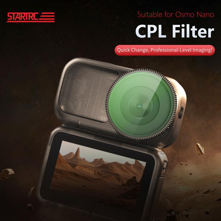 Filtro CPL para lente de cámara DJI Osmo Nano STARTRC, CPL
