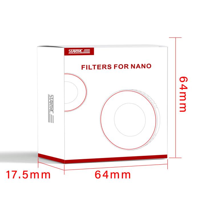 Filtro de lente de cámara DJI Osmo Nano STARTRC Black Mist de 1/4", Black Mist 1/4