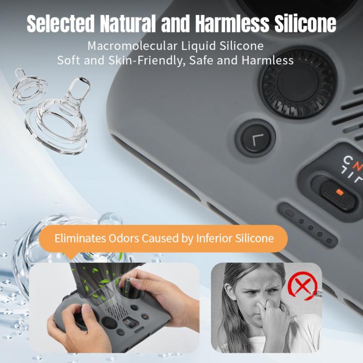 Funda de silicona antigolpes y antiarañazos para DJI RC Pro STARTRC, For DJI RC Pro 2