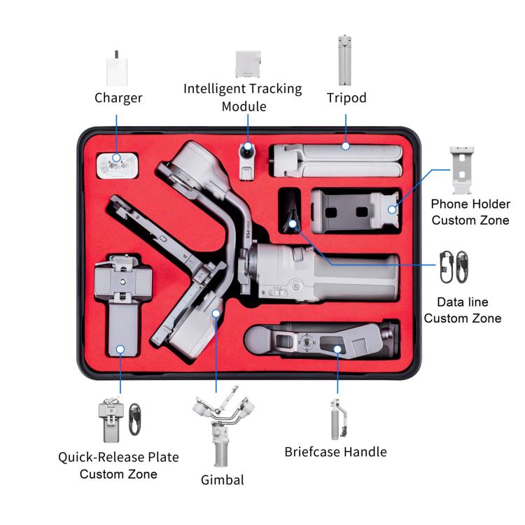 Maleta impermeable y a prueba de golpes para DJI RS4 Mini STARTRC PP, caja de almacenamiento portátil, For DJI RS 4 Mini