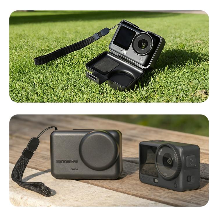 Funda protectora portátil Sunnylife a prueba de golpes y polvo con cordón para DJI Osmo Action 6 / 5 Pro / 4 / 3, For DJI Osmo Action 6 / 5 Pro / 4 / 3