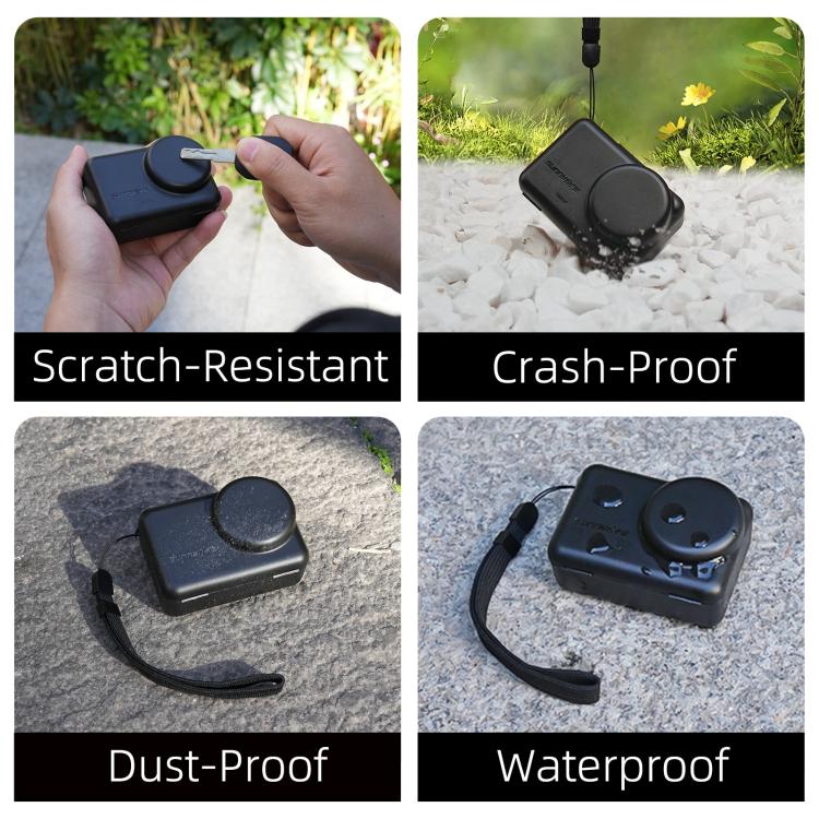 Funda protectora portátil Sunnylife a prueba de golpes y polvo con cordón para DJI Osmo Action 6 / 5 Pro / 4 / 3, For DJI Osmo Action 6 / 5 Pro / 4 / 3
