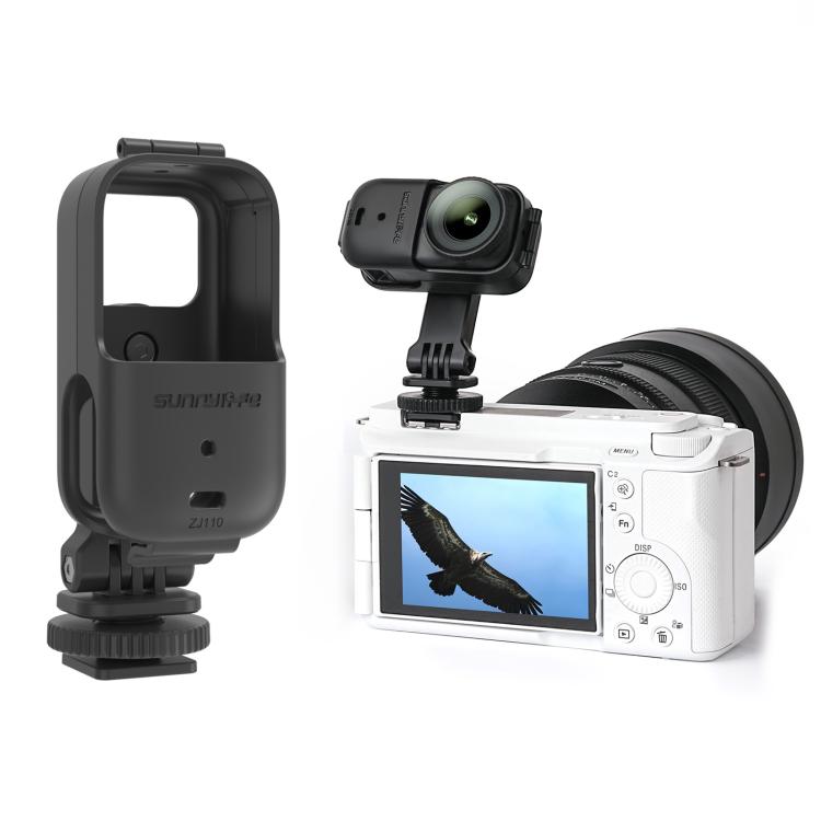 Adaptador de montaje vertical-horizontal con zapata fría ajustable para rotación de 360 grados para DJI Osmo Nano, marco protector, soportes de montaje y cubierta de la carcasa., For DJI Osmo Nano